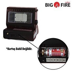 Resim Big Fire Maxi Portatif Kamp Sobası-Siyah 