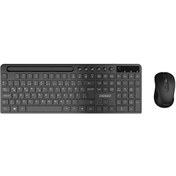 Resim Everest KM-730 Siyah Kablosuz Q Multimedia Klavye + Mouse Set 