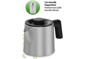 Resim Goldmaster IN-6127 Demmaster Inox Çay Makinası - Damlatmaz Ağız 