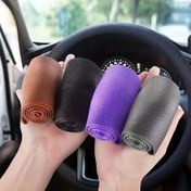 Resim 1 adet Ultra-ince Kaymaz Araç Direksiyon Koruyucu Kılıf, Silikon Direksiyon Kılıfı, Evrensel Direksiyon Kılıfı, Araç Direksiyon Koruyucu Kılıf 