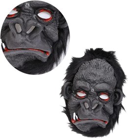 Resim NessiWorld Lateks Goril Maskesi Maymun Maskesi Et Maskesi Orangutan Siyah Saçlı 4 No 