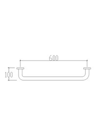 Resim Tema Düz Tutunma Barı 30 Cm Çok Renkli 