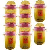 Resim Tıbbi Atık Kovası. Tıbbi Atık Kutusu 27-30 Lt 10 Adet 