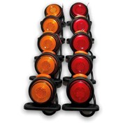 Resim ÇERAY (10 Adet) Neon Mini Takoz Sarı-kırmızı 12v-24v 