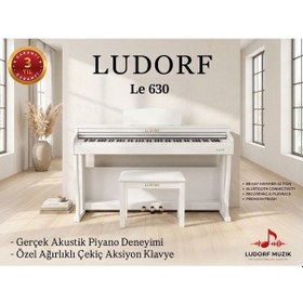 Resim Dijital Piyano Beyaz Le630w Profesyonel Piyano Çekiç Aksiyon Tuşlar 