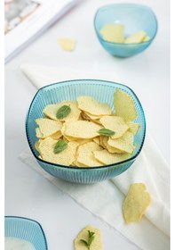 Resim Akrilik Barok Aquamarin Orta Boy Kare Meyve & Salata Kasesi 1,5 Lt Cam Değildir Aquamarin 