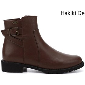 Resim Gönderi(R) Gönderi R Kadın Kahve Antik Fermuarlı Kauçuk Taban Hakiki Deri Bot Dkzb61346460 Kahve 