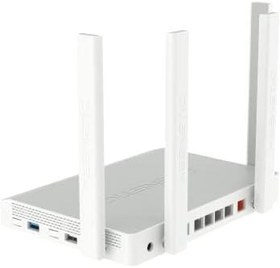 Resim Keenetic Titan AX3200 Mesh Wifi 6 Multi-Gigabit Router Çift Çekirdek Arm Cpu Işlemci 5-Port Gigabit ve 1-Port 2.5 Gigabit Yönetilebilir Fiber Destekli Router USB 2.0 ve Yüksek Hızlı USB 3.0 Portu 