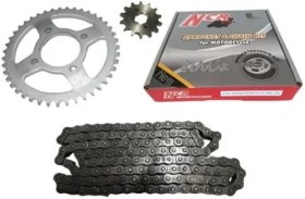 Resim TVS APACHE ÖN-ARKA DİŞLİ ZİNCİR SET 428H 128L 13-44T NCR 
