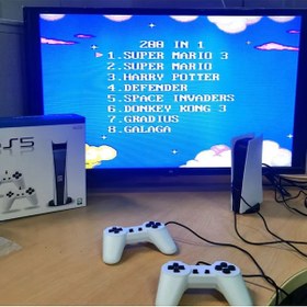 Resim Tv Oyun Konsolu Gs5 Çift Kollu Kablolu 200 Oyun Yüklü Nostaljik Atari 