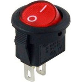 Resim Ce-134D Mini Yuvarlak Anahtar Işıklı On-Off 3Ayak 