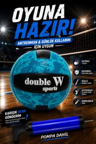 Resim Janissary Süper Voleybol Topu Seti Pompa Dahil Karışık Renk Dikişli Dayanıklı Antrenman Topu 