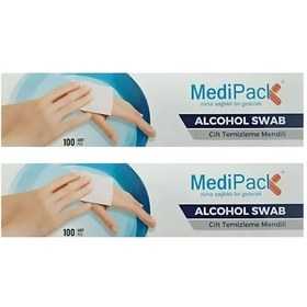 Resim Medipack Alkol Swap Cilt Temizleme Mendili 2 x 100'lü 