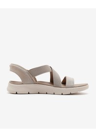 Resim Skechers Go Walk Flex Sandal Kadın Bej Sandalet 141489 Tpe Bej 
