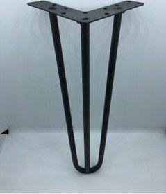 Resim METAL,3 MİL 32*12*12 CM SİYAH,SEHPA,PUF ,MOBİLYA AYAĞI ( 4 ADET) 