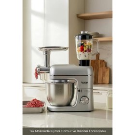Resim Lorenzo Multichef Stand Mixer 3in1 Hamur Yoğurma Blender Et Kıyma Makinesi 