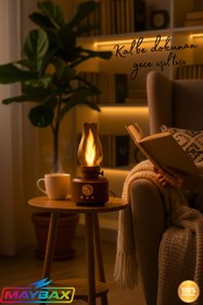 Resim Genel Markalar Shine Usb Girişli Otantik Gece Lambası Taşınabilir Nostalji Bluetooth Hoparlör 