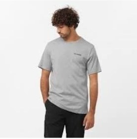 Resim Salomon Graphıc Perf Ss Tee M Heather Grey Koşu T-shırt Lc2219600 001 