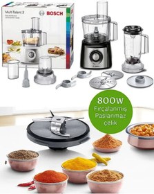 Resim Bosch Blender Mutfak Robotu 800w Gümüş 
