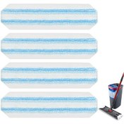 Resim Hfambition O-cedar H2pro Flate Mop İçin Mikrofiber Değişim Pedleri 4 Adet - Yıkama Uygun, Yeniden Kullanılabilir, Derin Temizleme 