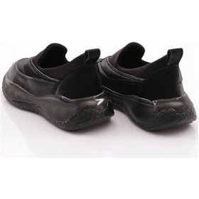 Resim Dgn P3 Kadın Taş Şeritli Spor Ayakkabi Siyah İpek Siyah 