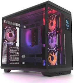 Resim HC710 850W 80+ Bronze ARGB Akvaryum ATX Mid Tower Siyah Gaming Kasa 