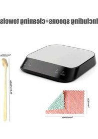 Resim Fastbuy Çok Fonksiyonlu Dijital Mutfak Tartısı Zamanlayıcı, Gümüş Kahve Kaşığı Ve Temizlik Bezi Seti Gümüş 