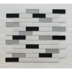 Resim MozaiKristaL Mutfak Tezgah Arası ve Yaşam Alanlarının Tüm Yüzeyleri İçin Kristal Cam Mozaik. Cam Ölçüsü: 23X73 Mm. File Ölçüsü: 30X30 Cm. Satış Adedi: 1 M2. 