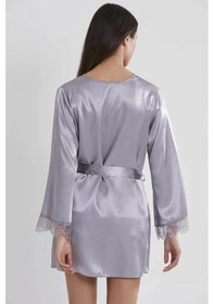Resim Pierre Cardin 2490 Bayan Sabahlıklı Saten Şort Takım Royal 