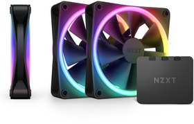 Resim NZXT F120 RGB Duo Black 120 mm Fan (3'lü Set) 