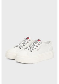 Resim Tommy Jeans Bayan Ayakkabı En0en02714 Ybl Beyaz Beyaz 