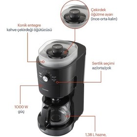 Resim Grundig FK 7110 D Öğütücülü Filtre Kahve Makinesi 