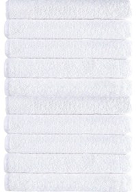 Resim 10 Lu Otel Banyo Havlusu Pamuklu 90x150 Cm Beyaz 16/1 Avs 580 Gr Beyaz 