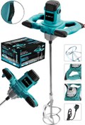Resim JetVolt Profesyonel 1800W Devir Ayarlı Elektrikli Alçı Boya Ve Harç Karıştırıcı Mikser - Mavi 