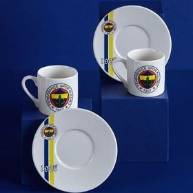 Resim Neva Fenerbahçe Lisanslı 1907 2'li Kahve Fincan Takımı 