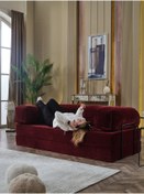 Resim Huga Mobilya Petite 80x160 Kanepe Oyun, Tv, Sinema Koltuğu- Yatak Olabilen Fitilli Kadife Yıkanır Silinir 