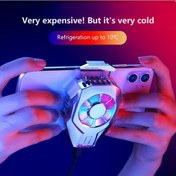 Resim Telefon Soğutma Fanı Gamepad Tutucu Braketi Fan Radyatör Iphone Huawei Xiaomi Tablet İçin Usb Şarj 