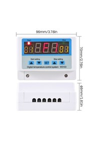 Resim Pazly W3103 Akıllı Sıcaklık Kontrol Cihazı -50 110 C, 10a/ac110-220v, Tam Otomatik Sayısal Gösterge 