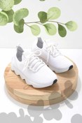 Resim Bambi Beyaz Streç Kadın Sneaker K01828009017 