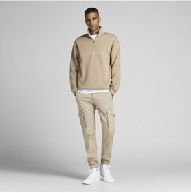 Resim Jack & Jones Paul Flake 542 Kargo Pantolon 12193754 Crockery Açık Krem 