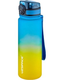 Resim Uzspace 2'li Tritan Matara Seti 500 Ml Çift Renk Softtouch Ff Collection Tritan Su Matarası Lacivert - Turkuaz 
