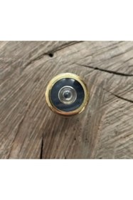 Resim Door PİRİNÇ ÇELİK KAPI DÜRBÜNÜ AHŞAP KAPI DÜRBÜNÜ SARI RENK 14MM 5CM 