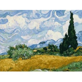 Resim wombhobby Van Gogh Buğday Tarlası Sayılarla Boyama Seti 80x100 Cm Çerçevesiz RULO ( Kasnaksız ) 