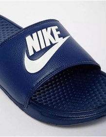 Resim Nike Futura Benassi Slide Hard Blue Unisex Tek Bantlı Tek Bantlı Lacivert Lacivert 