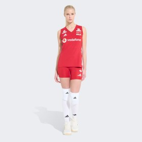 Resim adidas Türkiye Milli Takım Kadın Kırmızı Voleybol Tayt KM7479 