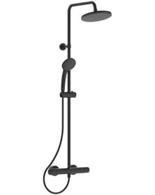 Resim A7545xg Ceratherm T25 Termostatik Duş Sistemi-silk Black Siyah 
