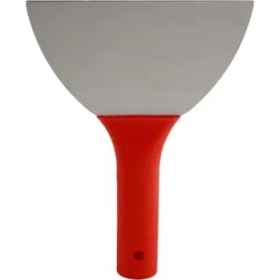Resim Plastik Saplı Metal Spatula Sıva Duvar Macun Boya Kazıma Ispatulası 18 cm Takılabilir Sap 