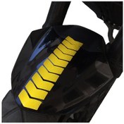 Resim Ok Tasarımlı Reflektif Sarı Çamurluk Kask Sticker Çınar Extreme 