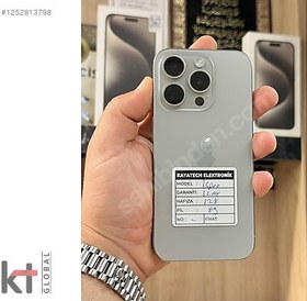 Resim Apple iPhone 15 Pro İkinci El TR | 128 GB | Natürel Titanyum 