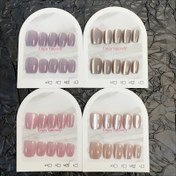 Resim 40 adet Kedi Gözü Minimalist Nude Kısa Bale Tırnak Uçları 4 adet Set - Nude/Nude Pembe/Nude Açık Kahverengi/Nude Açık Mor Dört Renk - Kadınlar için Günlük Kullanım veya Tırnak DIY, Tırnak Sanatı Malzemeleri, DIY Tırnak Sanatı, Parlak Bitiş Tırnaklar, Yüksek Kaliteli Tırnaklar 